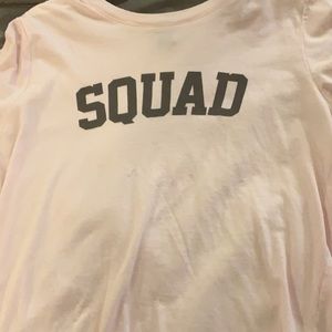 Forever 21 SQUAD light pink tee